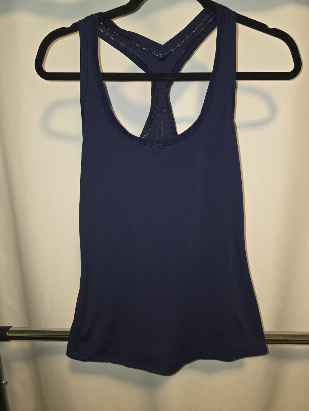Yogalycious Navy Racerback Tank